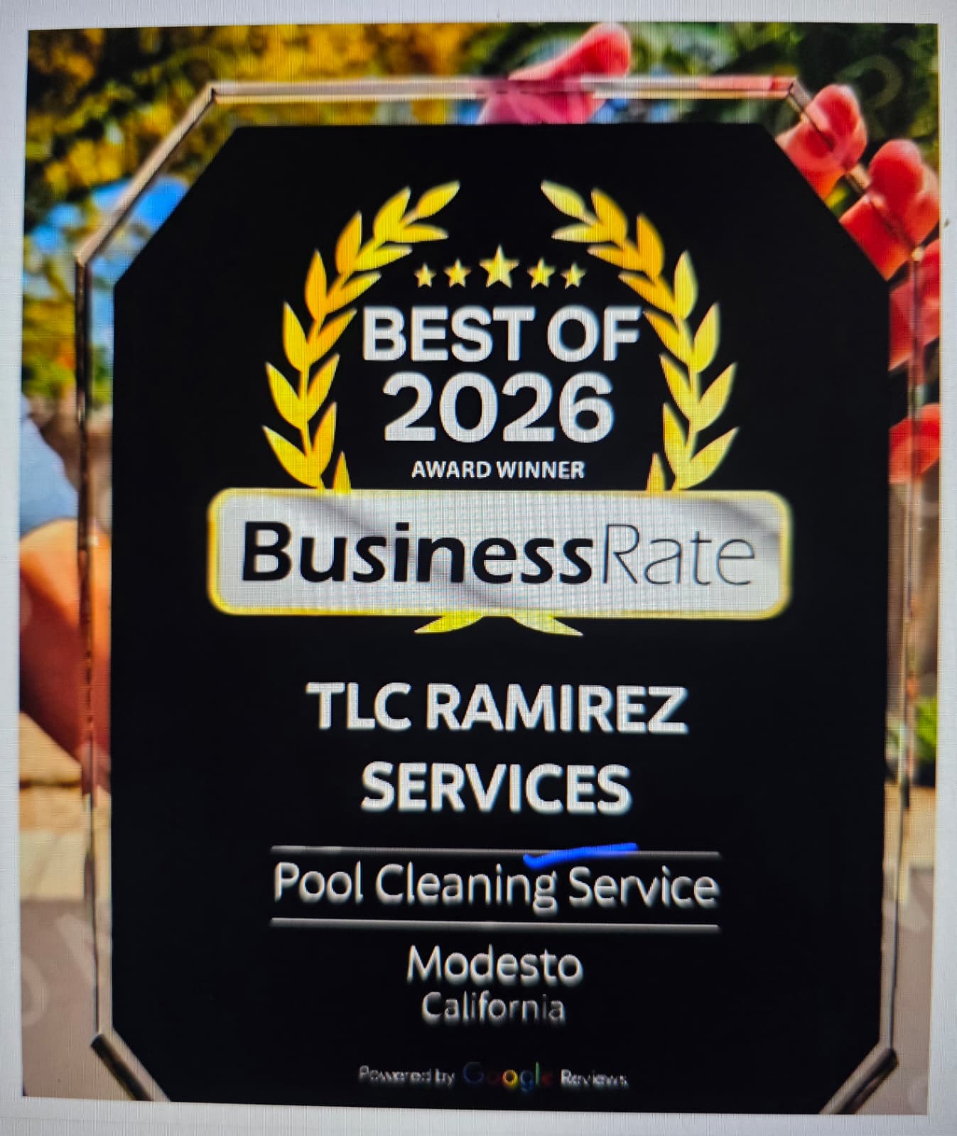AWARD WINNER BUSSINES RATE TLC RAMIREZ SERVICES MODESTO CA